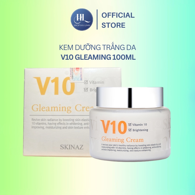 Kem V10 Skinaz Hàn Quốc Chính Hãng 100ml - V10 Gleaming Cream Skinaz