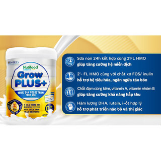 Sữa bột Nutifood GrowPLUS+ Vàng 0+, 1+, 2+ (800g)