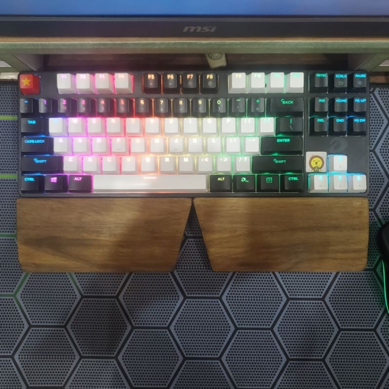 Kê tay bàn phím hai mảnh gỗ, loại 15cm hai mảnh gỗ tự nhiên HomeDECOR, Kích thước riêng vui lòng nhắn tin cho shop