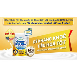 Sữa bột Nutifood GrowPLUS+ Vàng 0+, 1+, 2+ (800g)