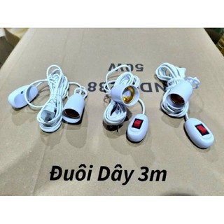 Đuôi đèn liền công tắc dây dài 3m
