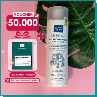 [Mã COSBAUH3 giảm 8% đơn 300K] Nước Cân Bằng Làm Sạch Chứa BHA & Prebiotics - MartiDerm Essentials Balancing Toner