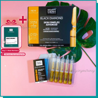 [HÀNG CÔNG TY] Ampoule Chống Oxy Hoá, Trẻ Hóa & Làm Sáng Da 5% Proteum 89+, 15% LAA - MartiDerm Black Diamond