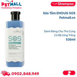 Sữa Tắm ENOUG SOS Dành Riêng Cho Thú Cưng Có Bộ Lông Trắng 530ml Petmall