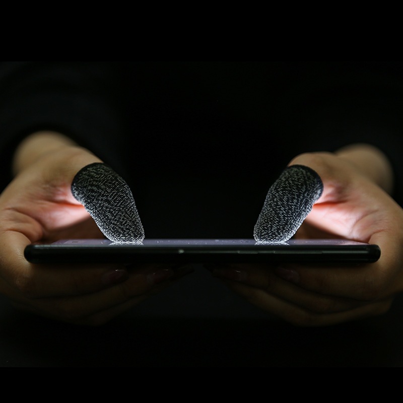 Găng Tay Chơi Game Sợi Bạc Cao Cấp Co Giãn Chống Mồ Hôi, Bao Tay Chơi Game