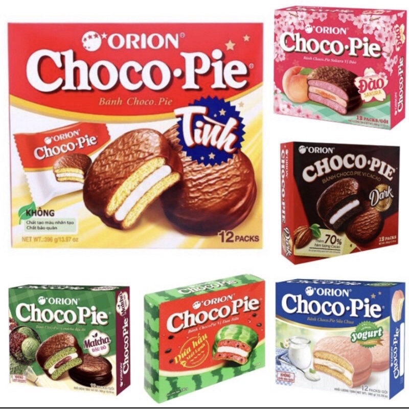 Bánh Choco pie Orion đủ các vị