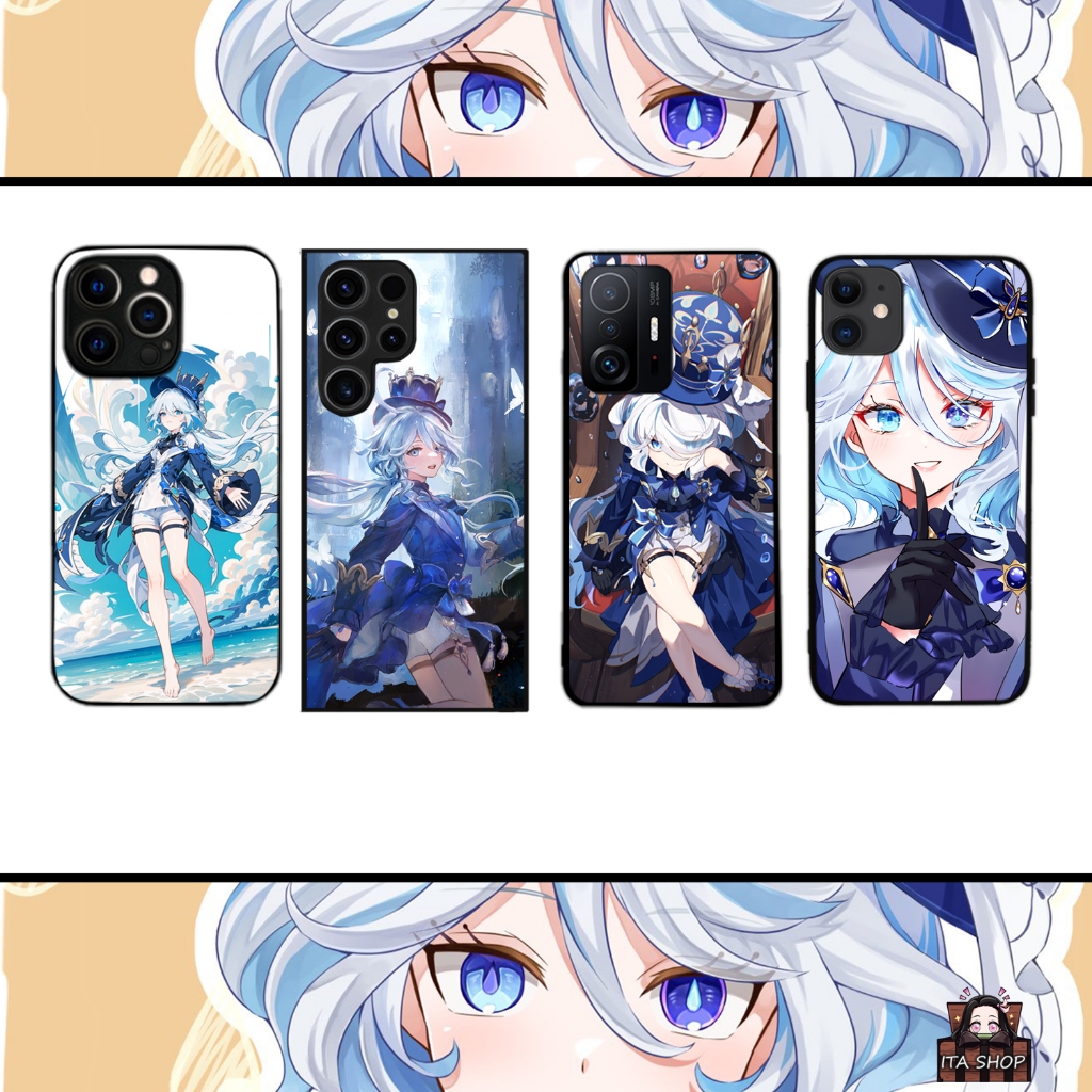 Ốp Lưng IPHONE 6 6s 7 8 7+ 8+ X Xs Max Xr 11 pro max 12 pro 13 pro 14 Pro Plus IP - Furina - Genshin Impact