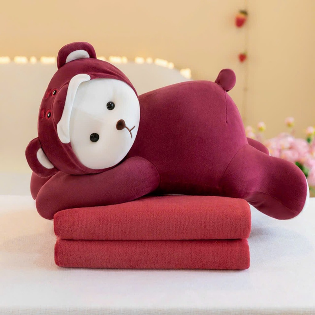 Bộ gối ôm kèm chăn Lena đủ màu