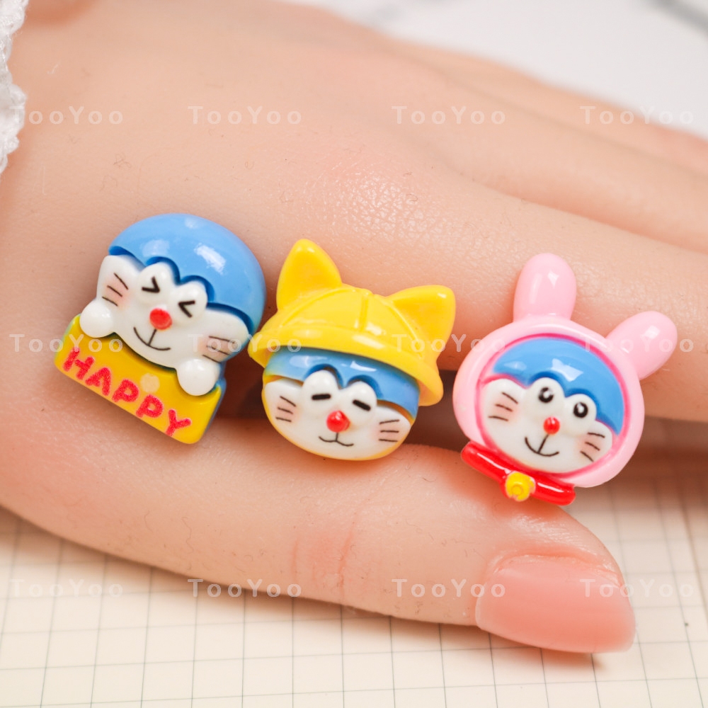 Combo 5 charm Doraemon em bé dễ thương cute TooYoo BK00534