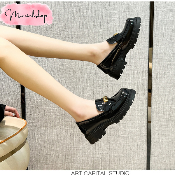 Giày Đốc da Miu Miu Sục da Miu Miu da bóng và da lì LOẠI 1 FULL HỘP siêu xinh