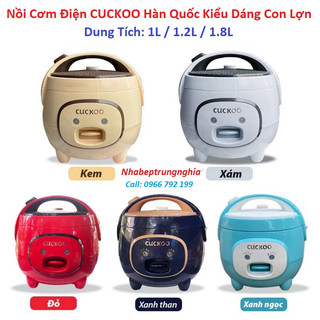 Nồi cơm điện cuckoo hàn quốc 1l / 1.2l / 1.8l nồi cơm điện mini kiểu dáng con lợn giá rẻ, bền, đẹp, nấu cơm ngon