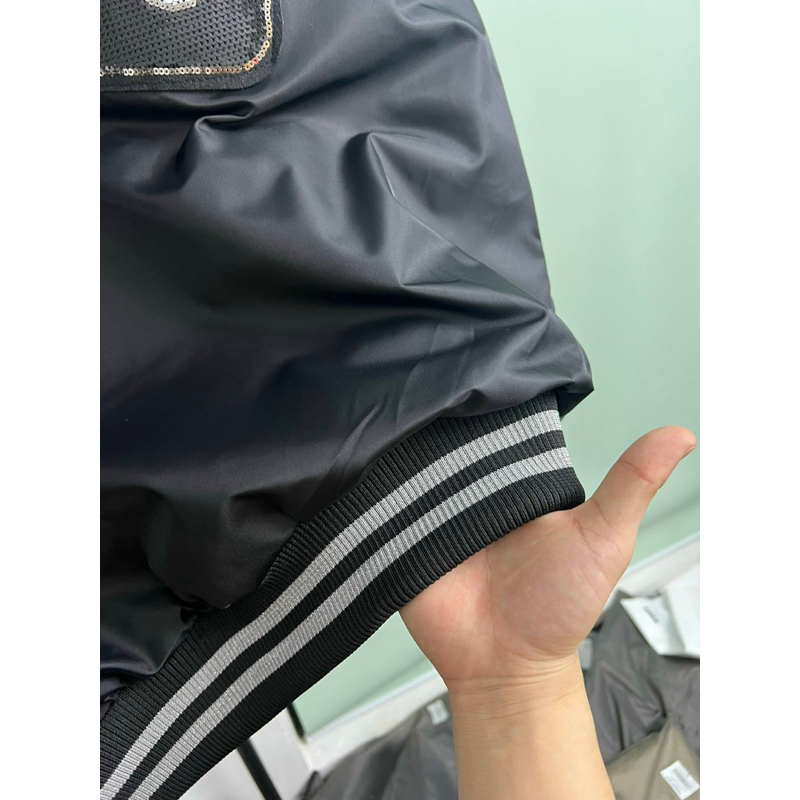 Áo Bomber - Stussy - Xúc xắc Bling Bling kim tuyến new2023