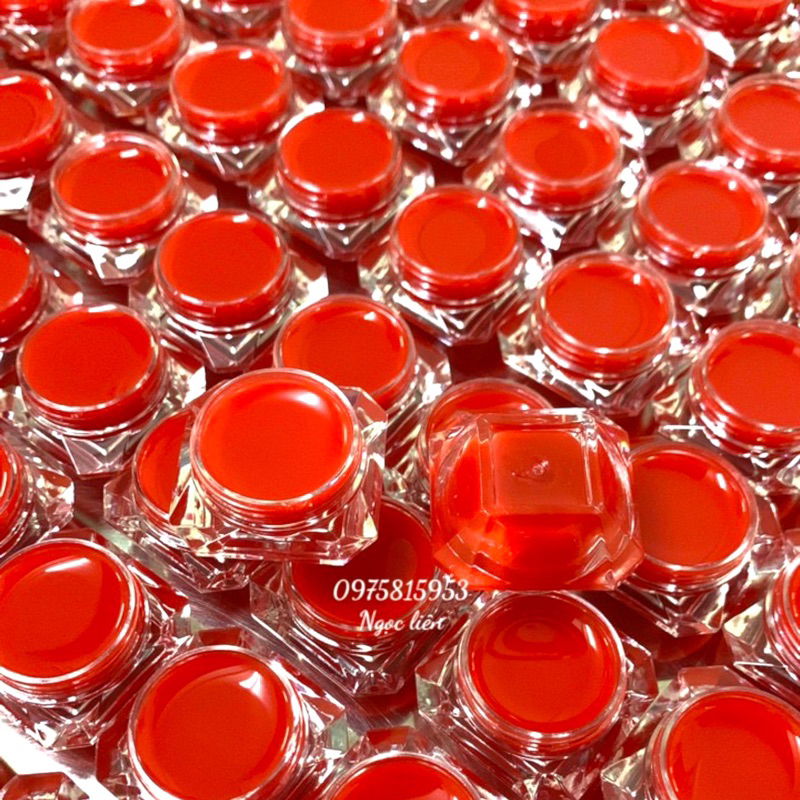 Dưỡng sau xăm hũ kim cương 5g đỏ cam