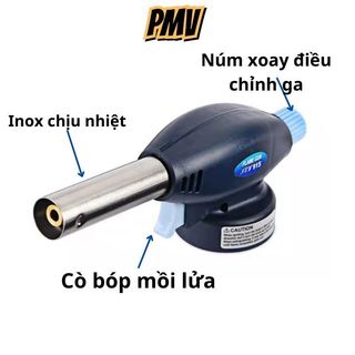 Khò gas mini có đánh lửa tự động, đầu khò ga mini