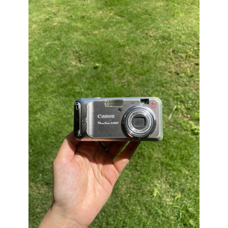 Máy ảnh Canon Powershot A460 hiếm gặp, tông màu vintage trong trẻo