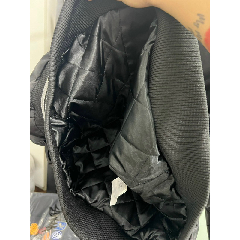 Áo Bomber - Stussy - Xúc xắc Bling Bling kim tuyến new2023