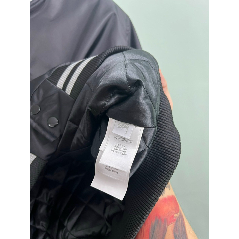 Áo Bomber - Stussy - Xúc xắc Bling Bling kim tuyến new2023