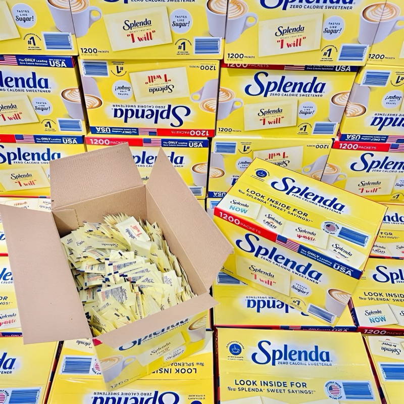 Chính Hãng Mỹ 1.2KG Đường Ăn Kiêng Splenda Thùng 1200 Gói Cho Người Ăn Kiêng, Tiểu Đường