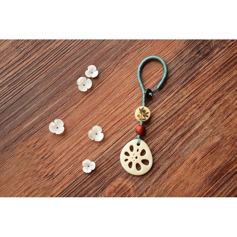 Móc Khóa Sen Bách Diệp Cầu Bình An