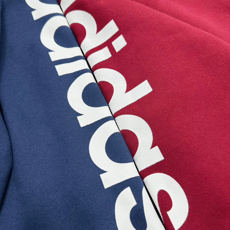 Áo nỉ hoodie adidas , Áo khoác khóa zip im chữ dọc tay áo. Áo chất nỉ bông dày dặn phong cách thể thao năng động