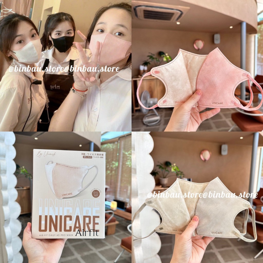 Khẩu trang 6D PRO MASK Airfit, khẩu trang 5D UNICARE phiên bản cao cấp chính hãng UNI MASK