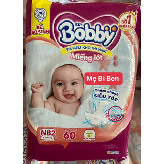 [Chính Hãng] Miếng Lót Sơ Sinh Bobby Newborn 2 60 Miếng