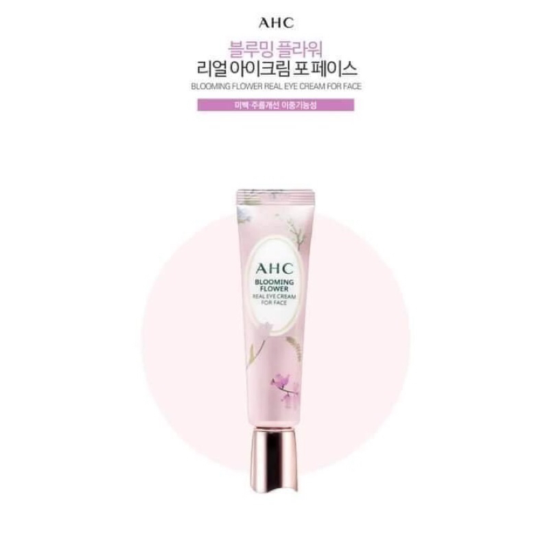 DATE 22/4/2024 SALE LỖ VỐN KEM MẮT AHC Blooming Flower Real Eye Cream For Face 30ml