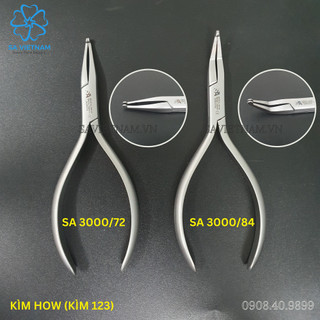 Kìm How đầu thẳng/ đầu cong - Kìm chỉnh nha thép Đức
