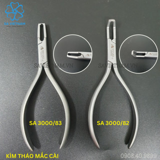 Kìm tháo mắc cài đầu thẳng/ đầu cong - Kìm chỉnh nha thép Đức