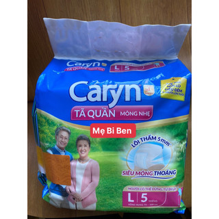 Tã bỉm quần người lớn caryn mỏng nhẹ chống tràn size l2/l5 miếng dành cho người lớn