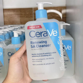 [Hàng Mỹ] Sữa rửa mặt CeraVe Renewing SA Cleanser (237ml - 473ml)