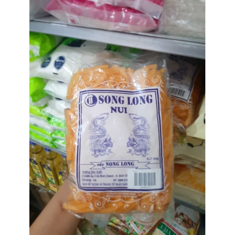 Nui ống dài hiệu Song Long gói 500g