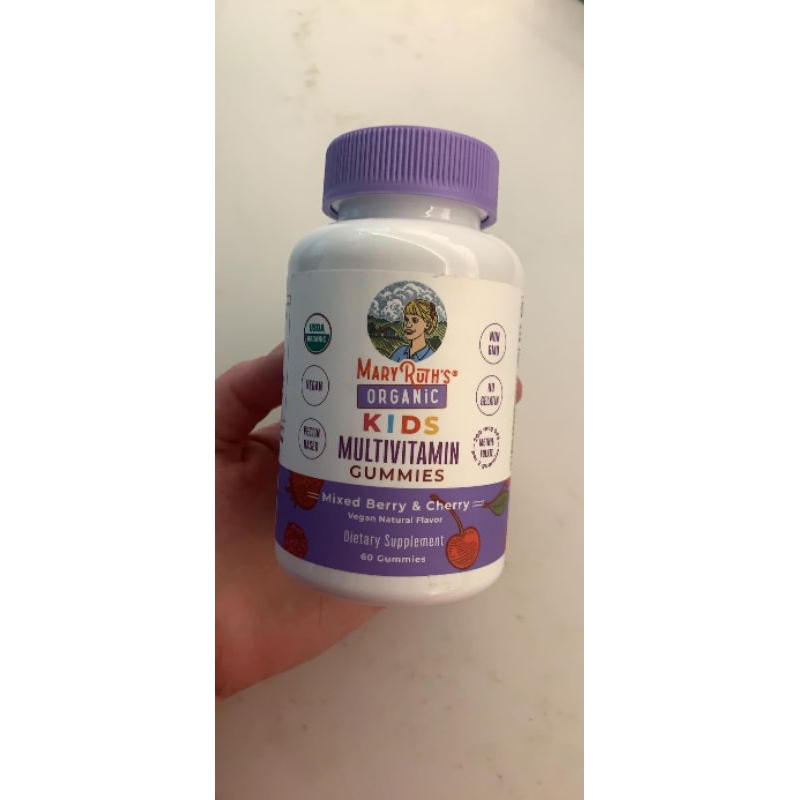 Kẹo gummies organic bổ sung vitamin Mary ruth cho bé từ 4 tuổi