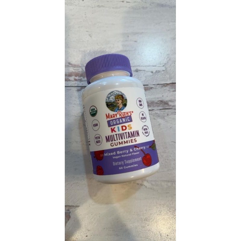 Kẹo gummies organic bổ sung vitamin Mary ruth cho bé từ 4 tuổi