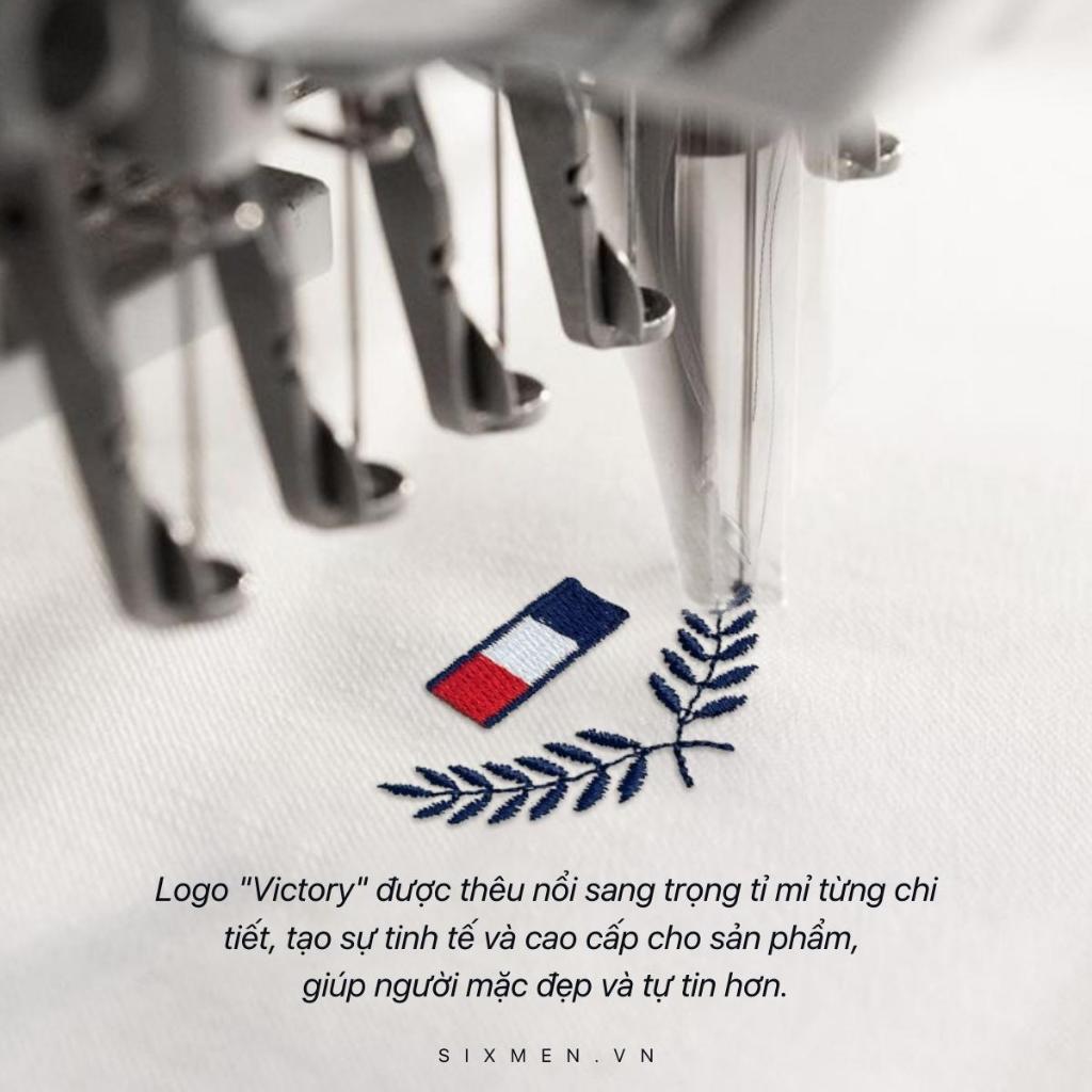 Áo Polo nam thêu cao cấp  SIXMEN VICTORY - polo vải cá sấu cotton CVC thoáng mát nam tính