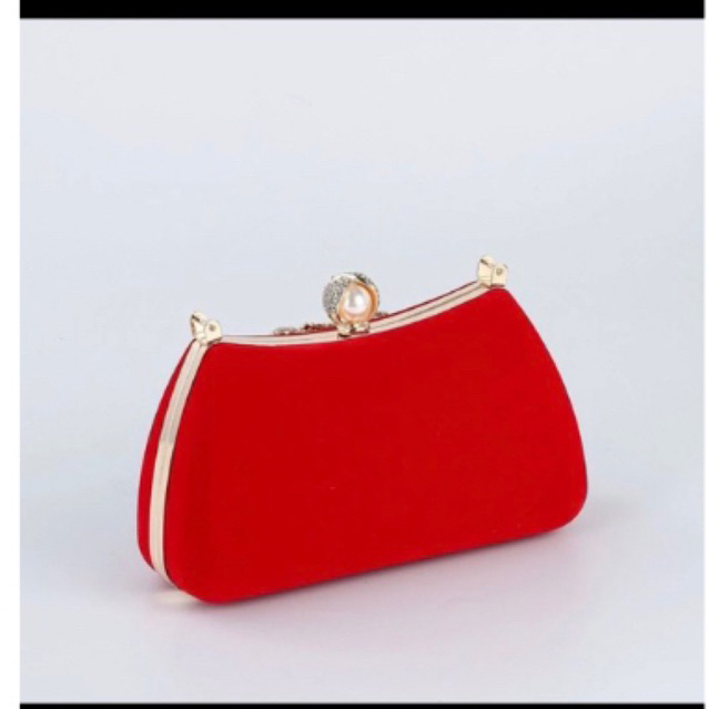 Túi Xách Đi Tiệc Sang Trọng Nhung Đính Đá Mã NNT