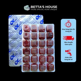 [Bettashouse] [HCM] Trùn Huyết Vỉ 24 Viên - Trùng Huyết Thức Ăn Cho Cá Cảnh, Betta, Guppy