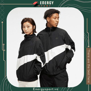 Áo Khoác Gió Unisex Cho Nam Nữ Nike Sportswear Big Swoosh Woven Jacket - Đen