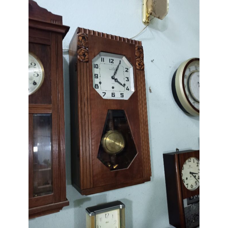Đồng hồ treo tường cơ cót Pháp FFR 8 gông 8 búa.