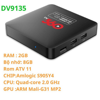 Androi Tivi Box 360 Viettel- Box TV DV9135 -ROM ATV11-12- Xem Truyền hình-Giải Trí -Youtube-Miễn Phí
