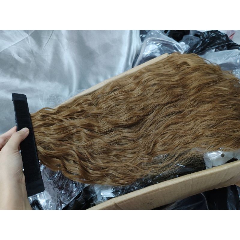 Tóc ngoặm xù dài px 60cm  màu tóc tự nhiên giống thật, nhiều màu cho bạn lựa chọn