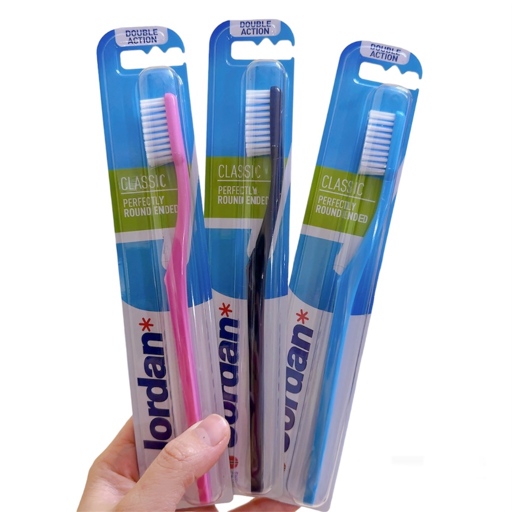 Bàn Chải Đánh Răng JORDAN Double action Classic & Clean Smile Soft Hàng Malaysia