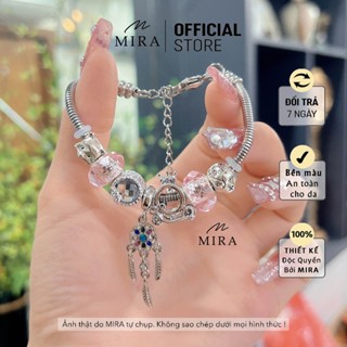 Lắc Tay Dây Titan MIRA & Co. LPAN010 Mix Charm Dream Mỏng Đủ Màu Đá Dây Không Hoen Gỉ