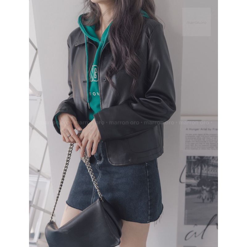 Áo khoác da LEATHER JACKET by marron oro