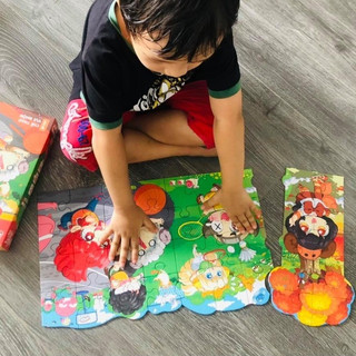 Puzzle lớp học mật ngữ 3 trong 1 - puzzle 3 in 1
