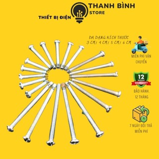 Vít bắt mặt ổ điện âm/ nổi bulong 4- các loại kích thước