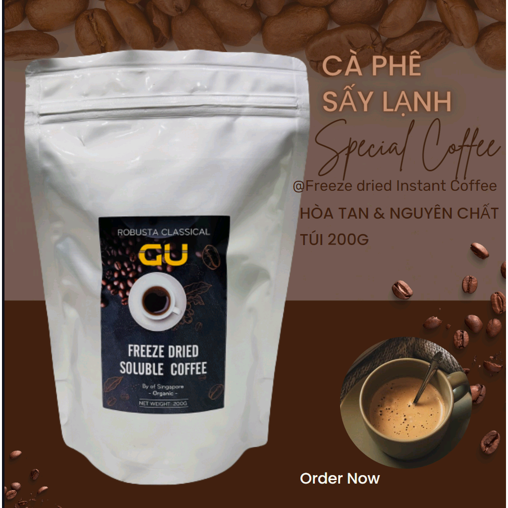 Cà phê hòa tan sấy lạnh, cafe nguyên chất của sự tiện lợi và tinh khiết