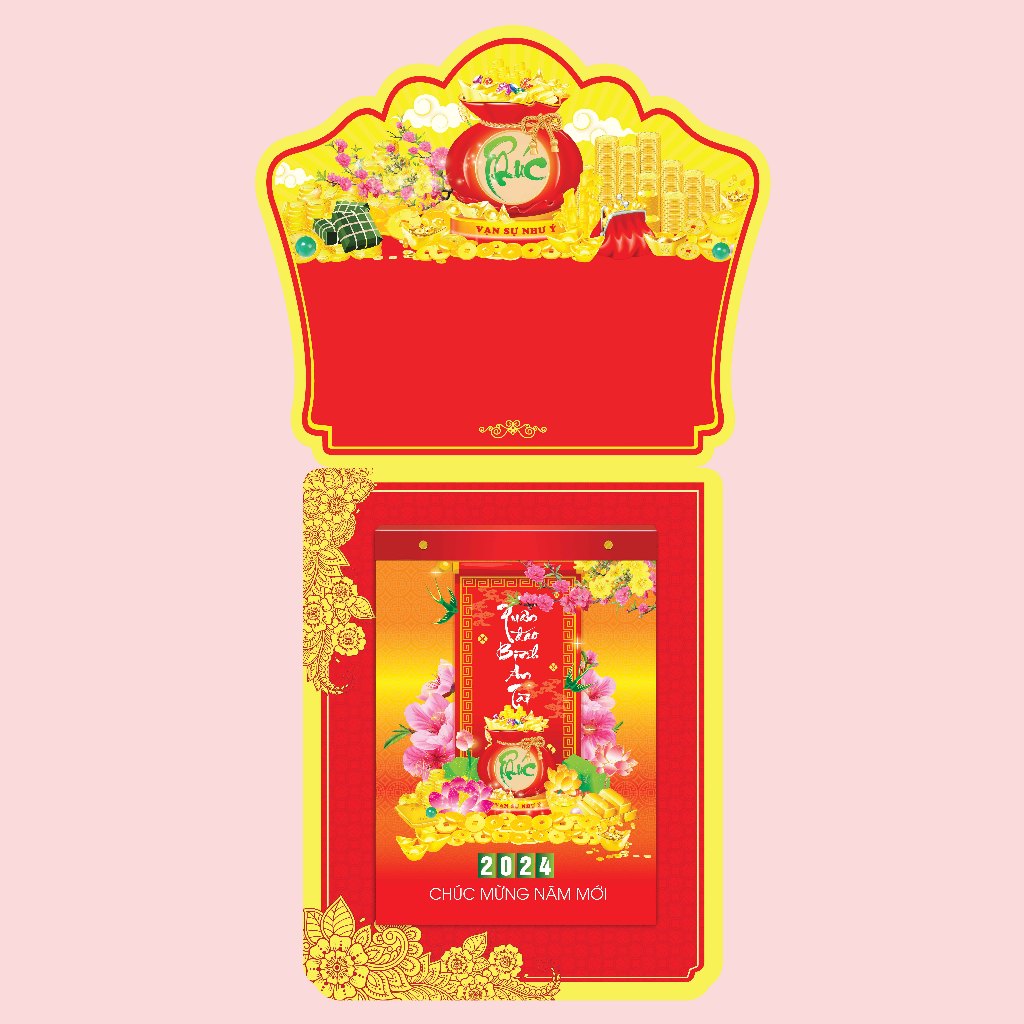 Lịch Bloc 2024 TUANVIET BOOKS - Kích cỡ