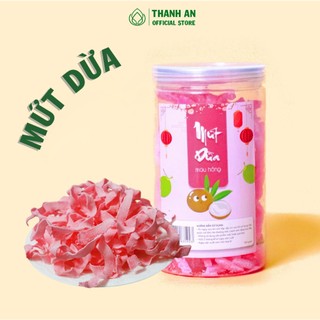 Mứt Dừa Hồng Siêu Thơm Ngon Giòn Dai Vừa Miệng - Ăn Vặt Thanh An