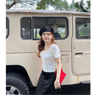 áo len tăm hàn tay ngắn nữ babytee Banana basic freesize, áo kiểu tay ngắn áo thun tăm co giãn thoáng mát thấm hút mồ hô